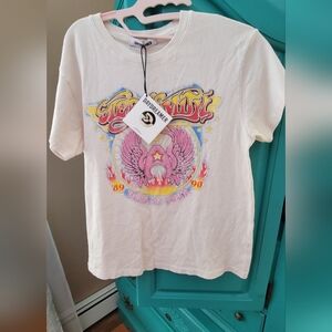 Daydreamer Graphic Tee - Cream and Pink-Aerosmith